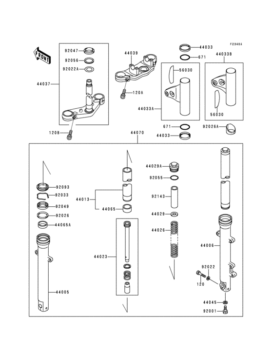 Front fork(bj250c-000112-)