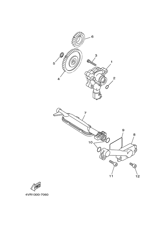 XVS650A Масляный насос