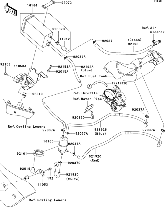 ZX636 Fuel evaporative system(1 / 2)(ca)