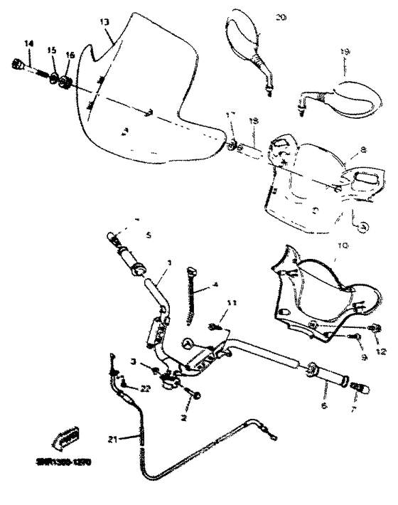 Steering handle. cable