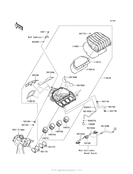 ZX636 Воздушный фильтр