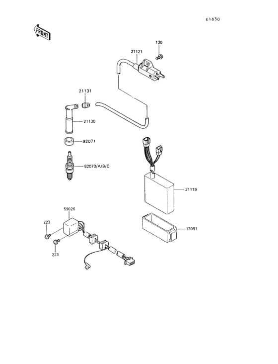 KL650 Система зажигания