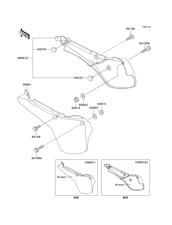 Side covers(kx60-b12/b13/b14)