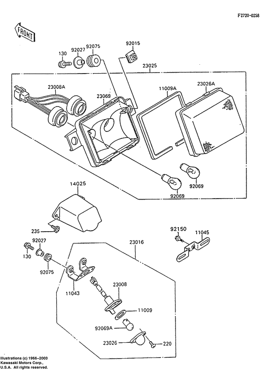Taillight unit ass`y