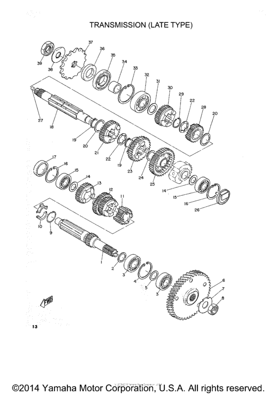 Transmission late type