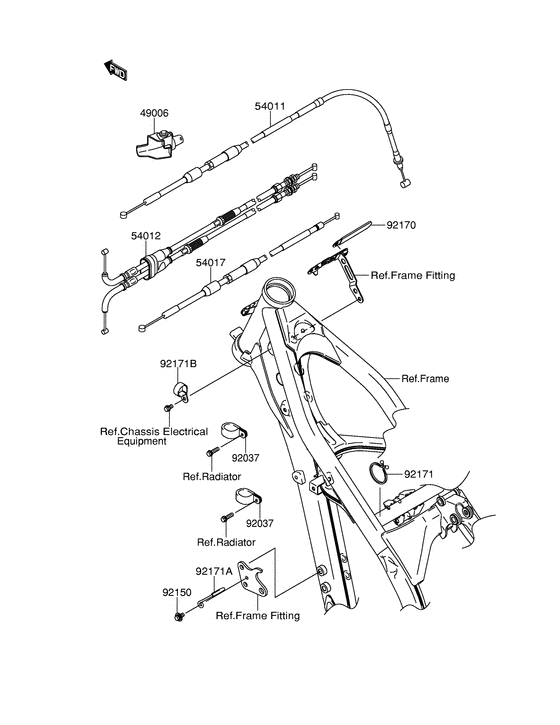 RM-Z250 Clutch cable