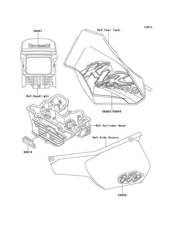 KL250 Наклейки