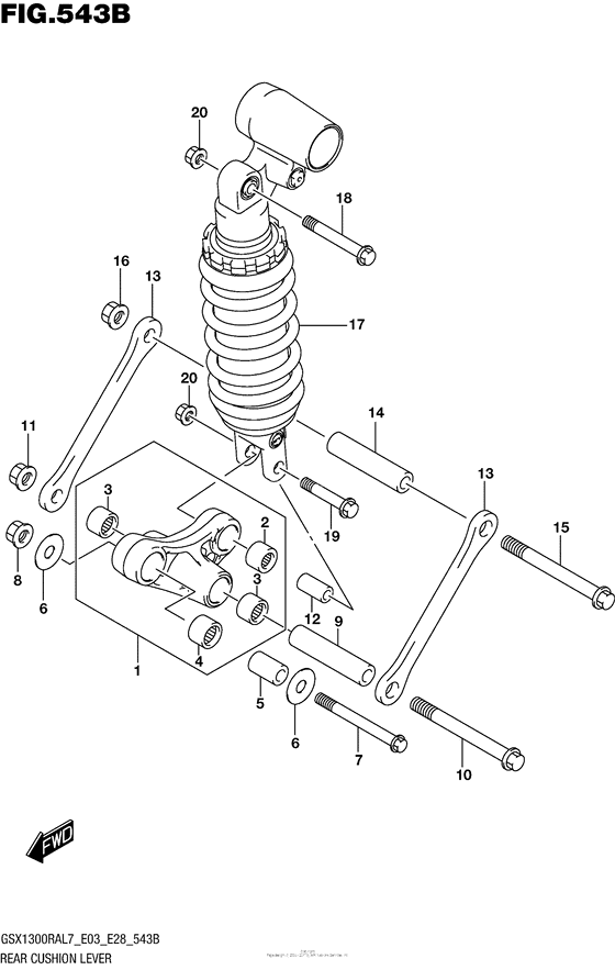Rear Cushion Lever (Gsx1300Ral7 E28)