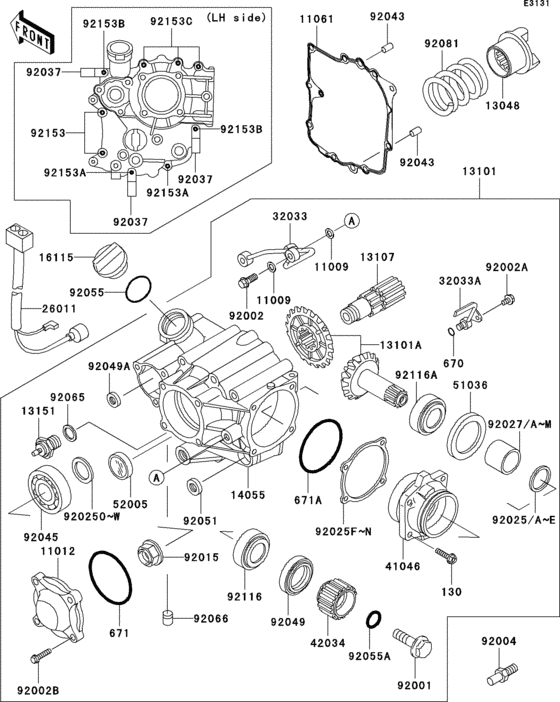 Front bevel gear(1/3)