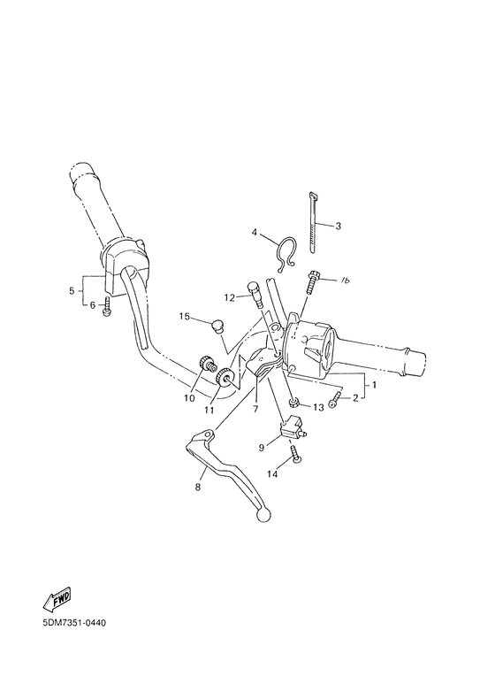 Handle switch. lever