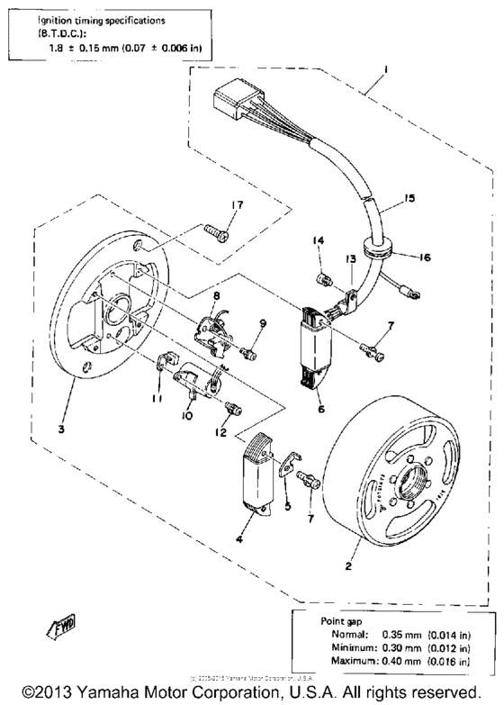 Flywheel magneto