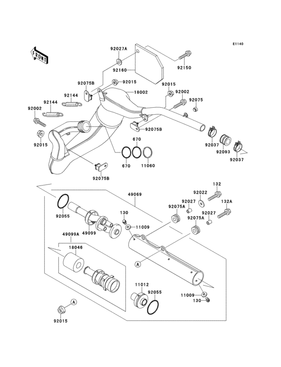 Muffler(kdx200-e1)