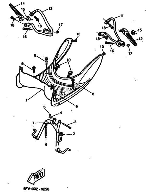 YH50 Support & repose pied