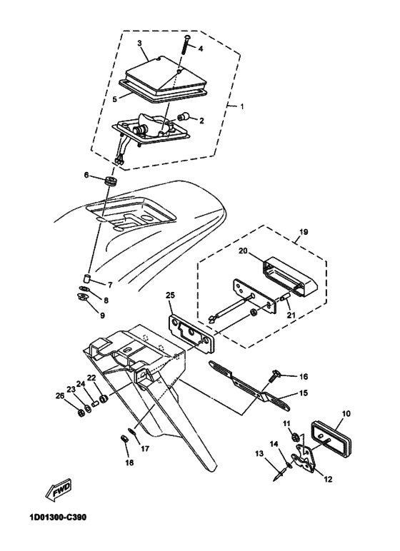 Taillight unit ass`y
