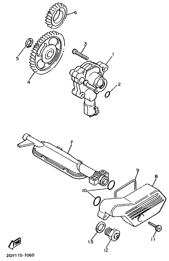 XV535 Масляный насос
