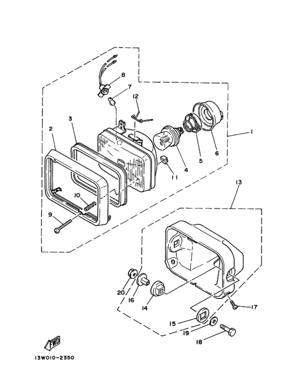Headlight assy