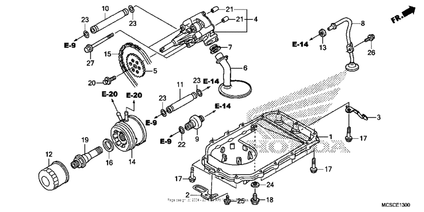 Oil pump + oil pan