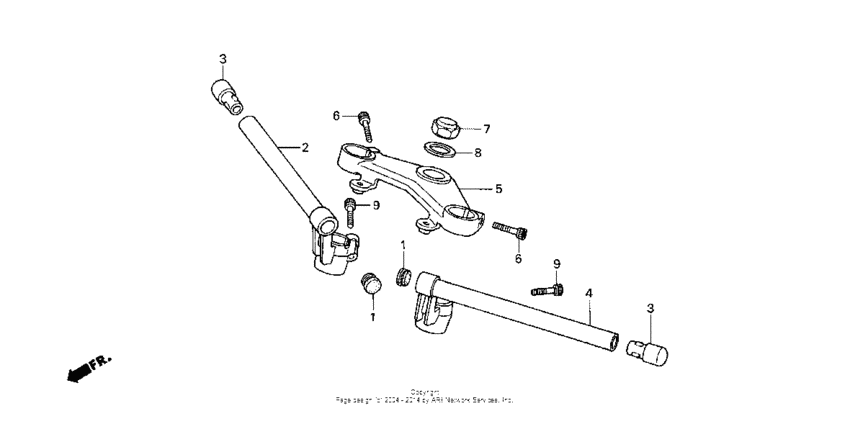 Handlebar + top bridge