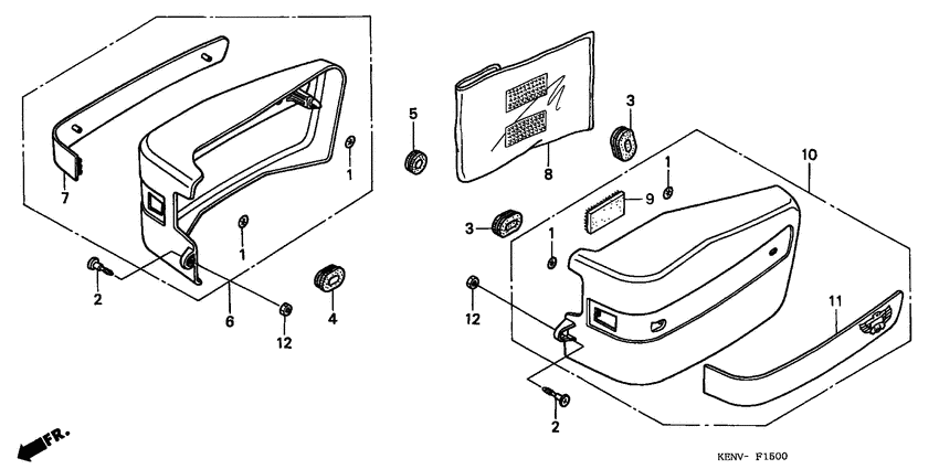 CMX250C Боковая крышка