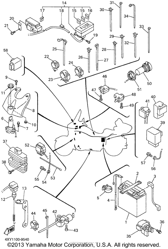 XVZ13TFL Электрика