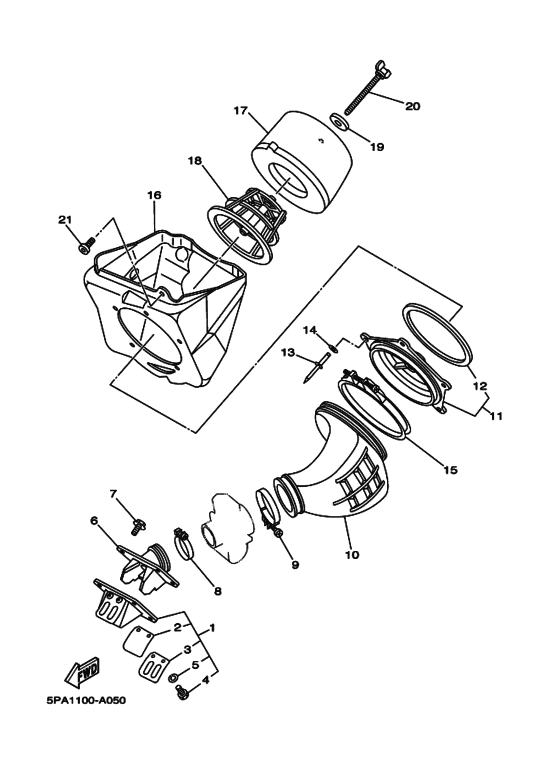 YZ85 YZ85P Впускная система
