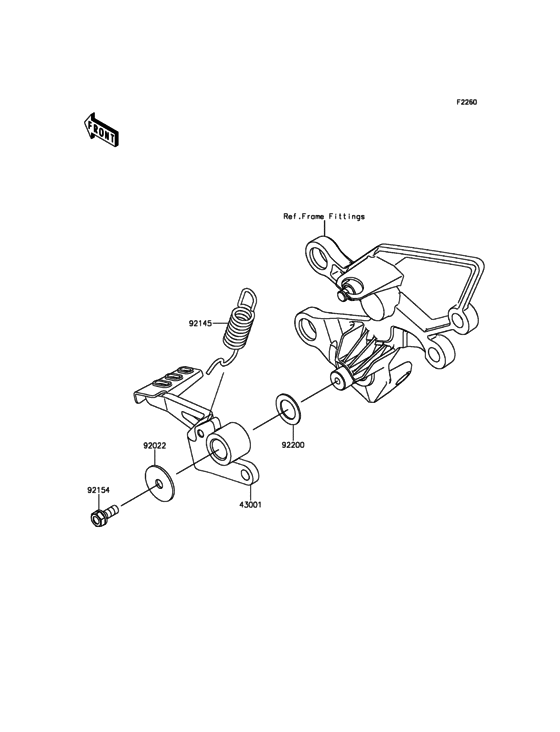 BX250 Педаль тормоза