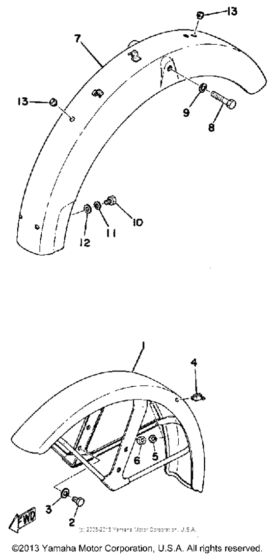 Front fender - rear fender