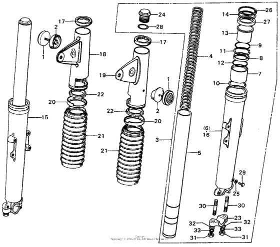 Front shock absorber k3-k4