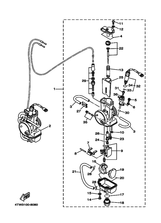 Carburetor assy