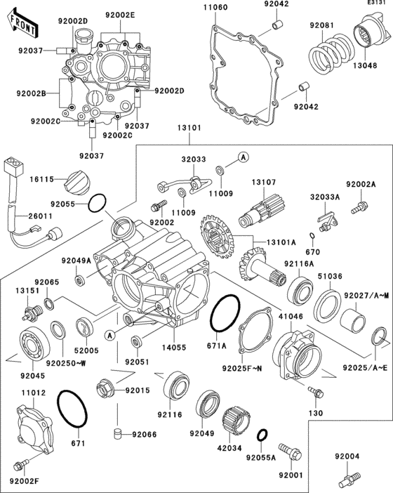 Front bevel gear(1/3)