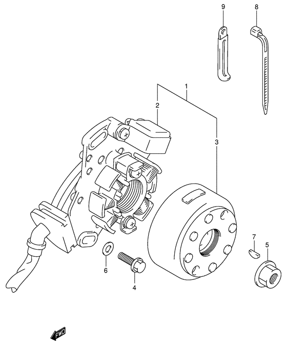 RM125 Зажигание