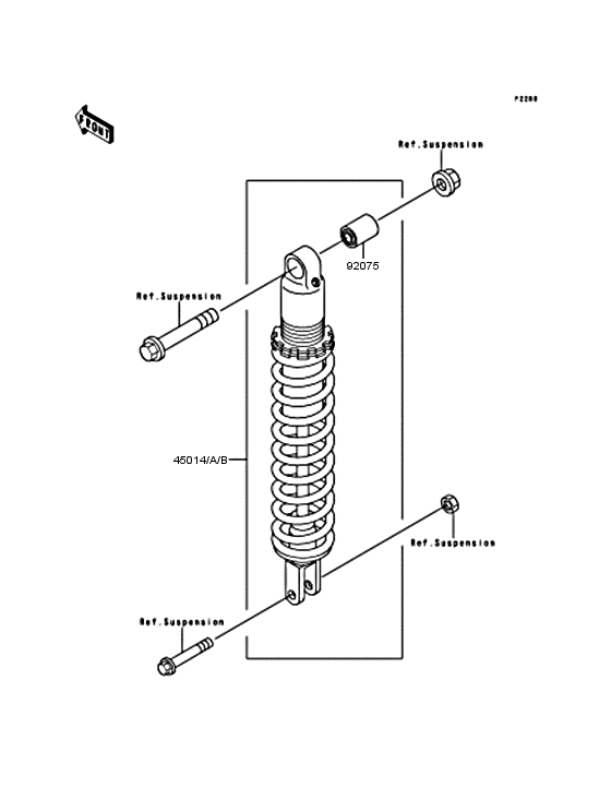 KDX125 Амортизатор