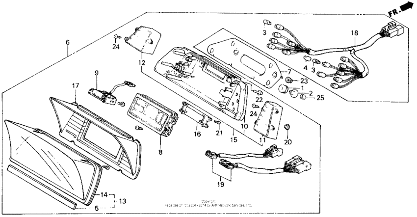 A/ se-ispeedometer + tachometer 86-87