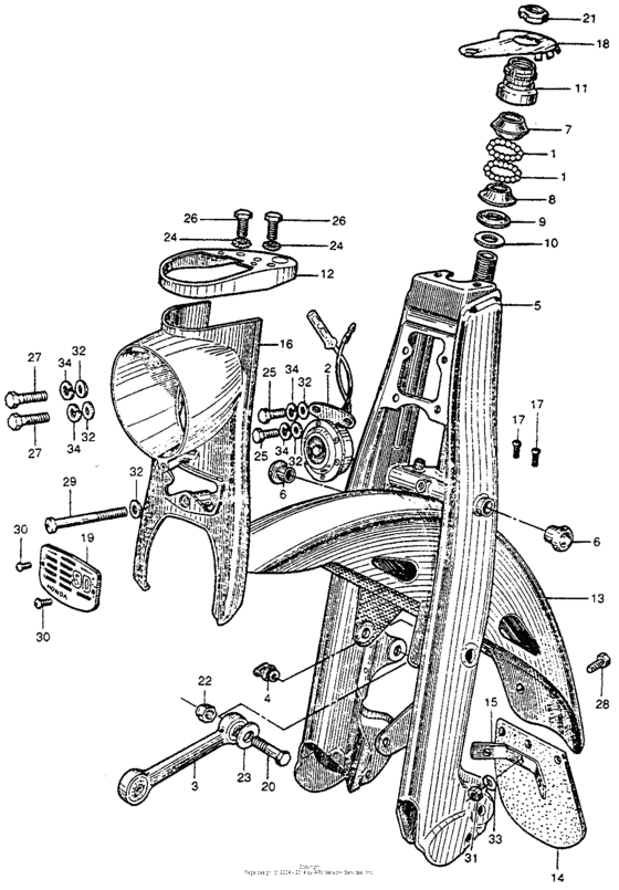 Front fork + horn