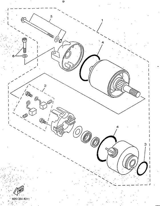YP125R Стартер