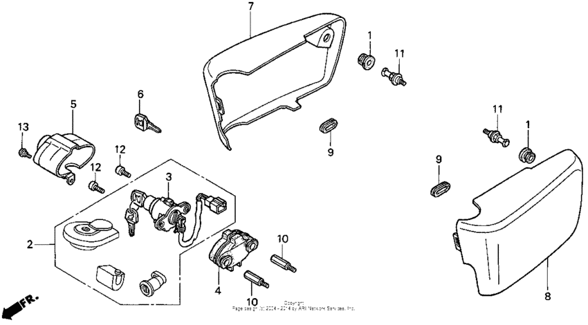 GL1500C Боковые обтекатели