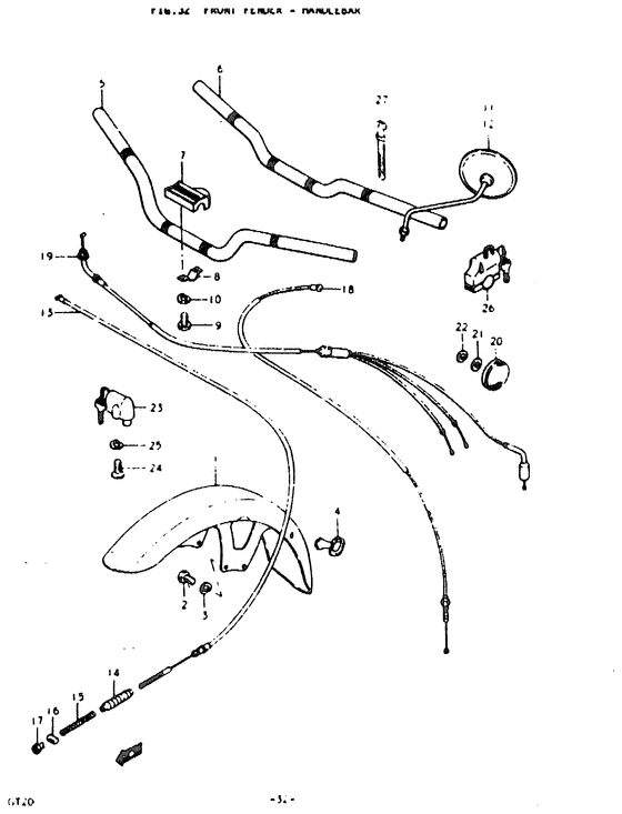Front fender - handlebar