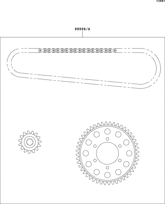 ZX900 Цепь комплект