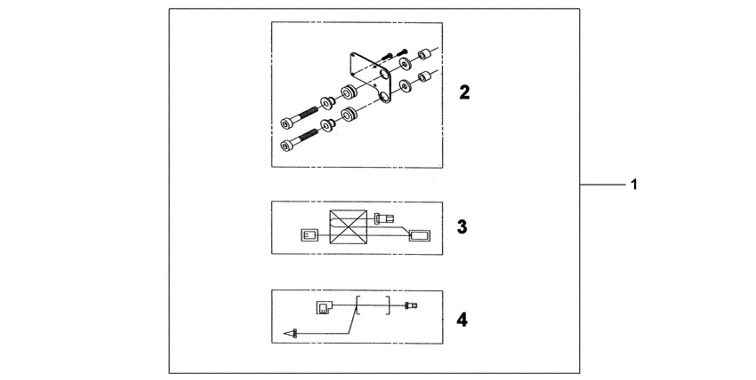 CBF600S Heated grip att. kit
