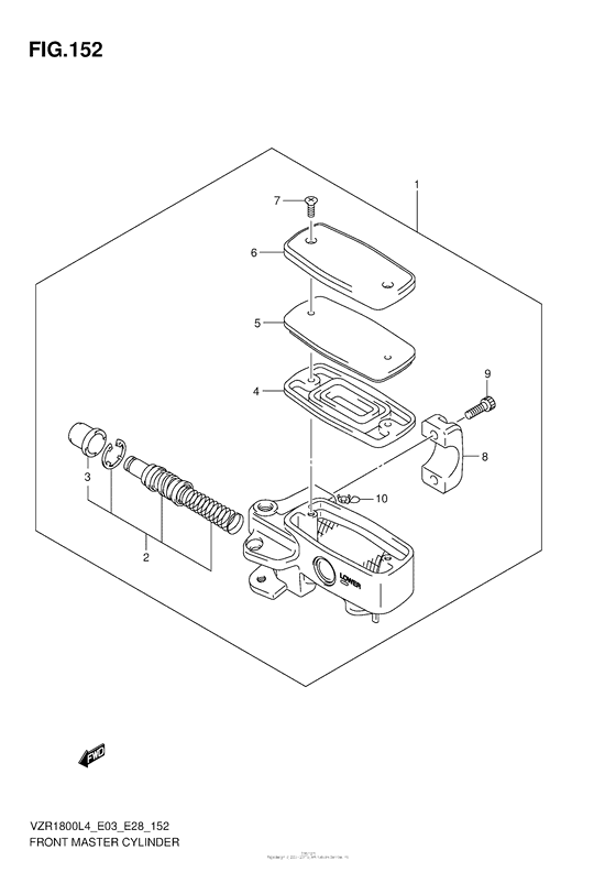 Front Master Cylinder (Vzr1800L4 E33)