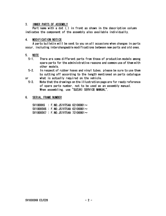 SV1000 Catalog preface