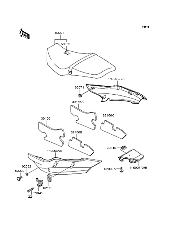 ZR400 Сиденье