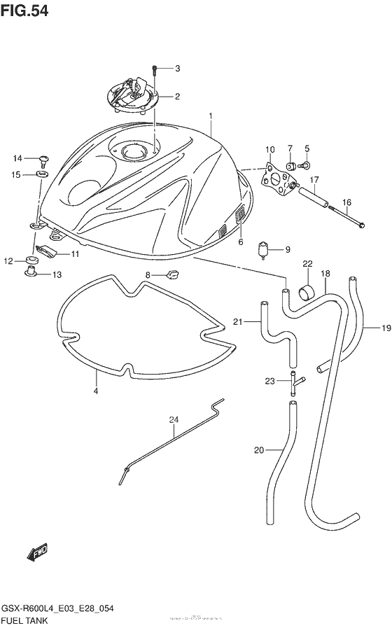 Fuel Tank (Gsx-R600L4 E03)
