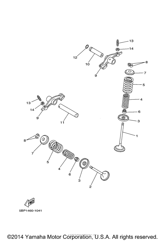 XT250DC Клапана