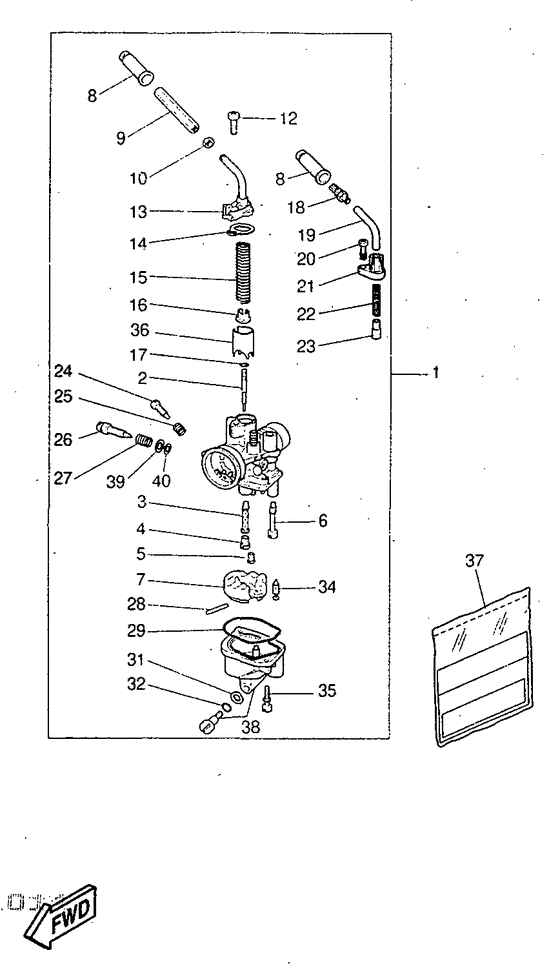 YQ50 Карбюратор