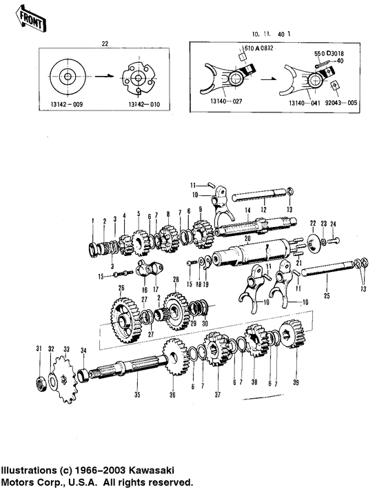 Transmission/change drum