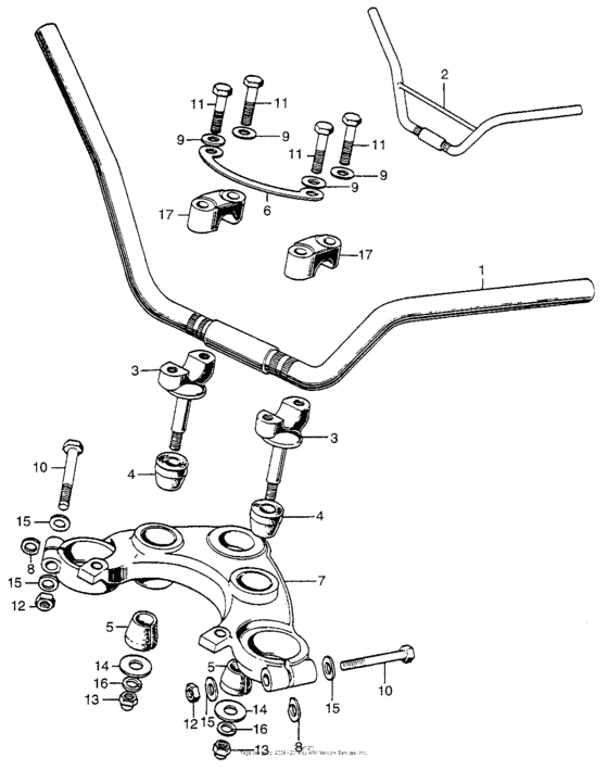 Handlebar + top bridge