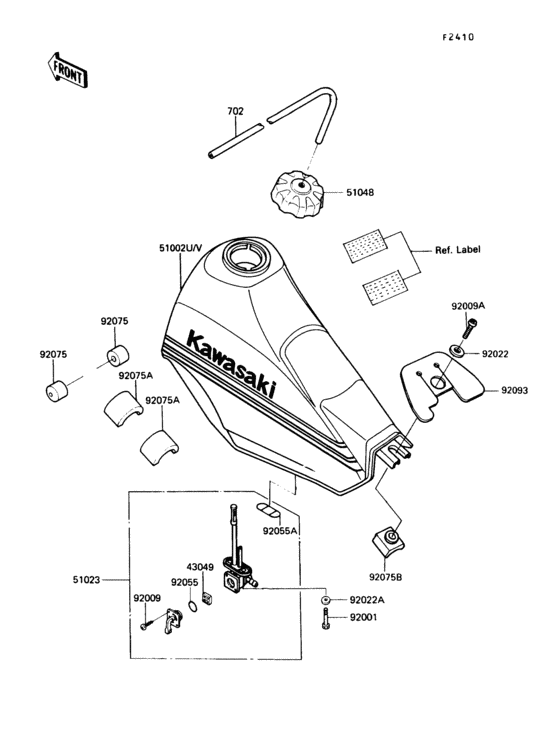 KL250 Fuel tank(kl250-d7)