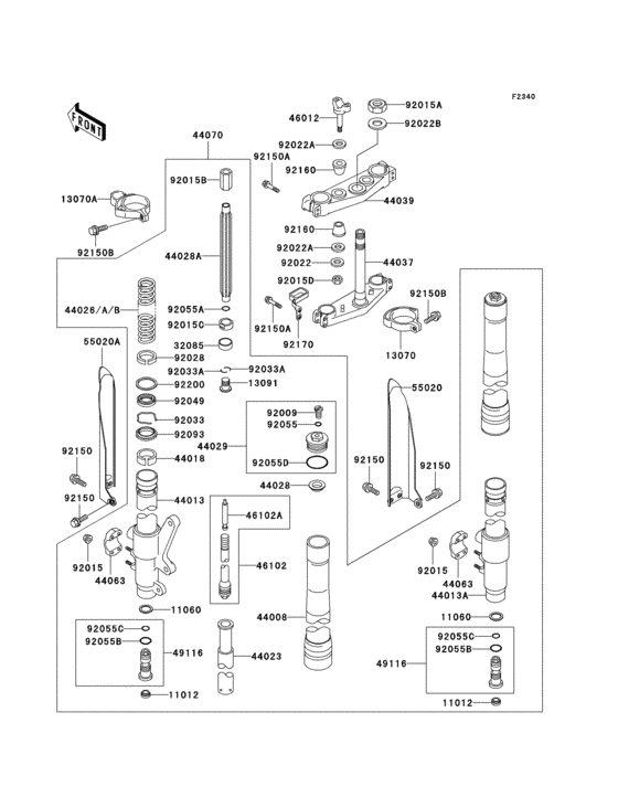 Front fork(1/2)