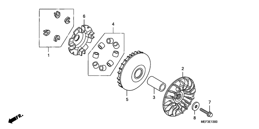 FJS400 (ABS) Вариатор